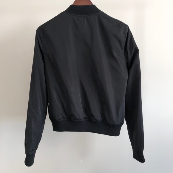 Black Bomber Jacket - Picture 4 of 6